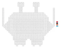 Pixel art robot color by number
