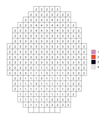 Pixel art tongue color by number