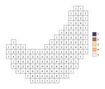 Pixel banana color by number