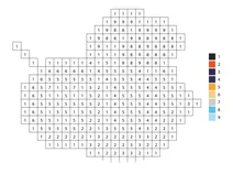 Pixel bee color by number