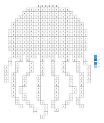 Pixel blue jellyfish color by number
