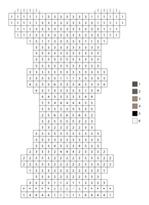Pixel boxer dog color by number