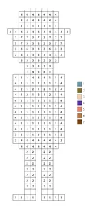 Pixel boy color by number