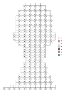 Pixel bride color by number