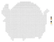 Pixel bull color by number