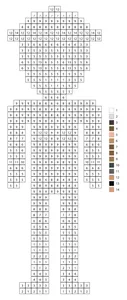 Pixel camp counselor color by number