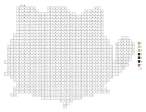 Pixel cat color by number