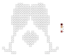 Pixel champagne for lovers color by number