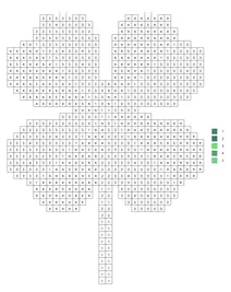 Pixel clover color by number