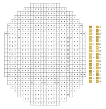 Pixel coin color by number