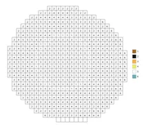 Pixel coin with a shadow color by number