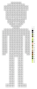 Pixel cool man in glasses color by number