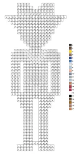 Pixel cowboy color by number