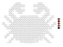 Pixel crab color by number