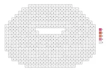 Pixel donut with pink icing color by number