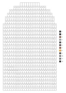Pixel door color by number