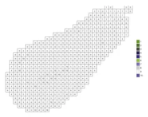 Pixel eggplant color by number