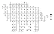 Pixel elephant color by number