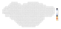Pixel flying bird color by number