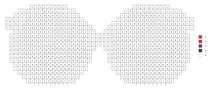 Pixel glasses color by number