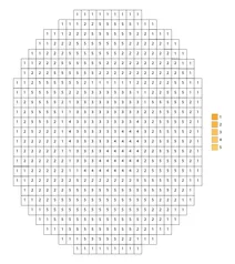 Pixel gold coin color by number