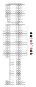 Pixel groom color by number