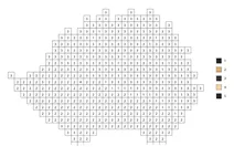 Pixel hedgehog color by number