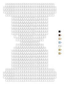 Pixel hourglass color by number