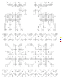 Pixel jacquard sweater color by number