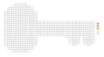 Pixel key color by number