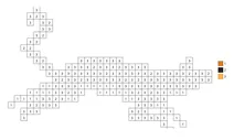 Pixel leopard color by number