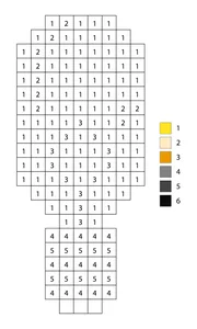 Pixel light bulb color by number
