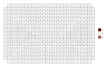 Pixel love envelope color by number