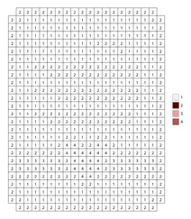 Pixel love letter color by number