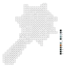 Pixel mace color by number