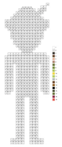 Pixel male leprechaun color by number