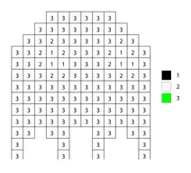 Pixel pacman ghost color by number