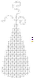 Pixel party hat color by number