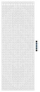 Pixel pattern color by number grid