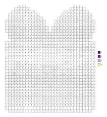 Pixel purple gift color by number