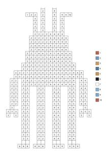 Pixel robot color by number 18