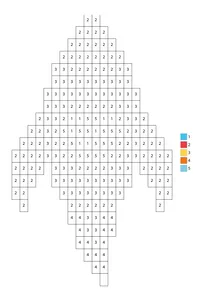 Pixel rocket ship color by number