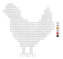 Pixel rooster color by number