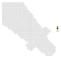 Pixel short sword color by number