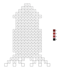 Pixel squid color by number