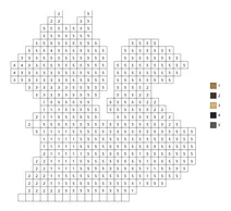 Pixel squirrel color by number