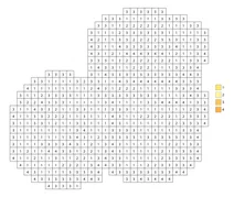 Pixel stack of coins color by number
