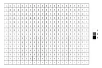 Pixel thug life inscription color by number