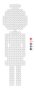 Pixel woman color by number