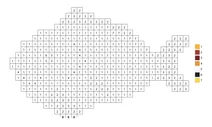 Pixel yellow fish color by number